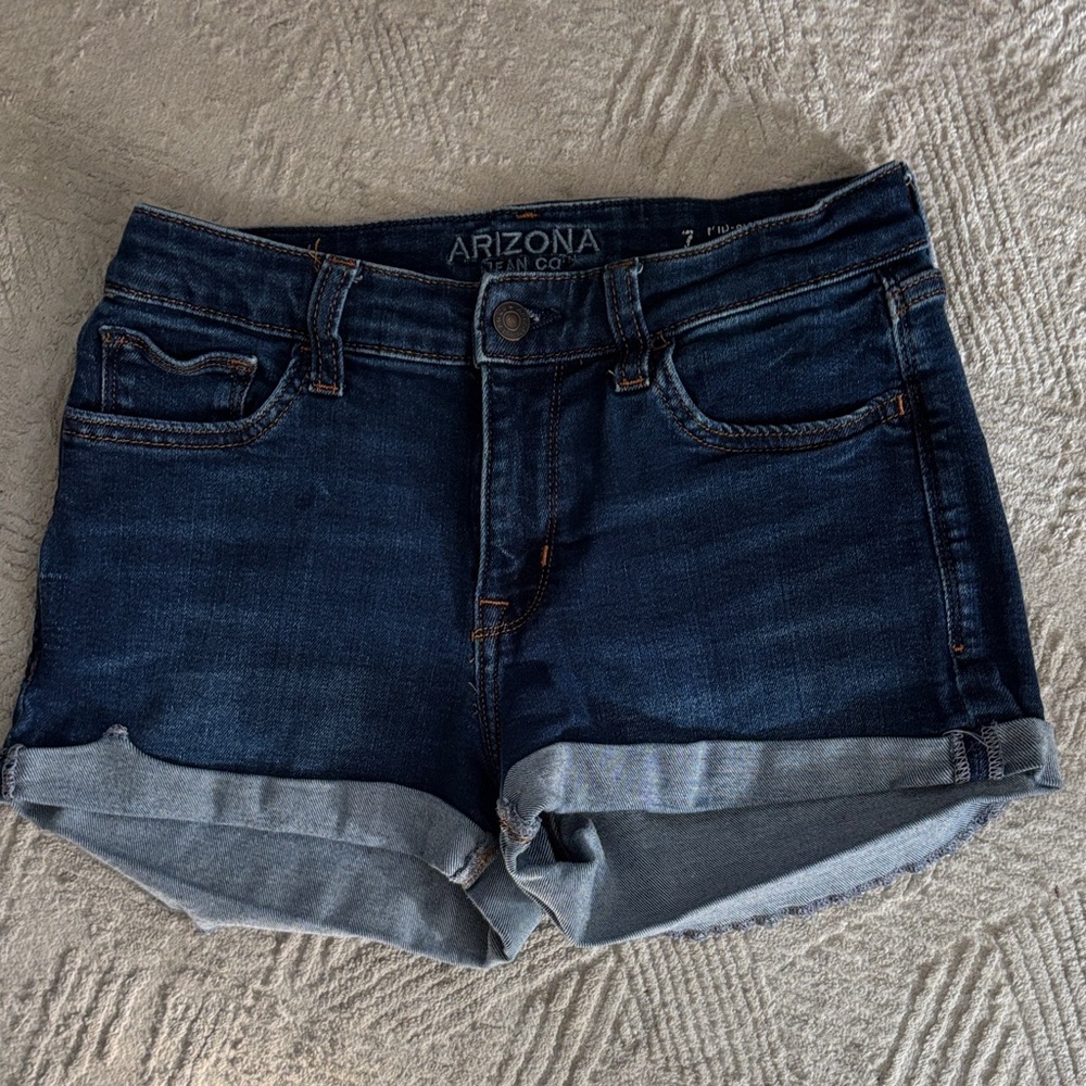 Arizona Jean Company Women's Deep Indigo Jean Shorts